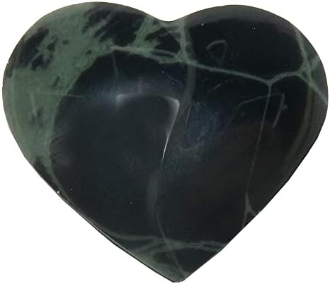 Saten Kristaller Örümcek Ağı Obsidyen Cabochon Kalp Şifa Taş Siyah Takı Yapımı 1.25-1.5 İnç