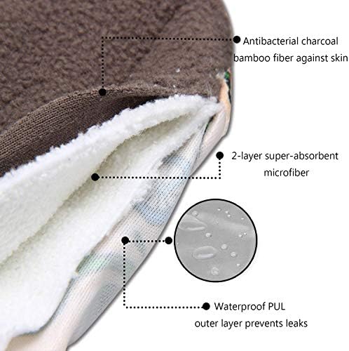 4 Adet Bez Hijyenik Ped Yeniden Kullanılabilir X Büyük Bez Adet Pedleri Ağır Akış Gece Kullanımı + ıslak Çanta (Çok