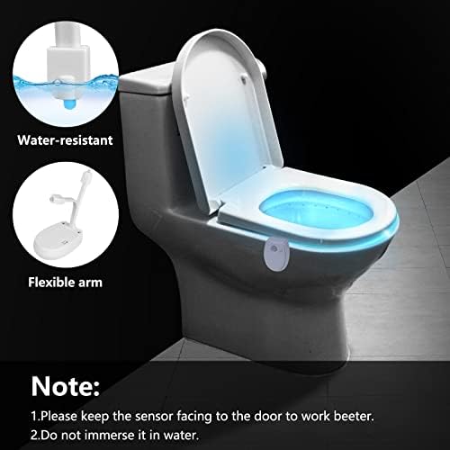 XSUPER Tuvalet Gece Lambası 3 Paket, Üç Modlu 7 Renk Değiştiren klozet ışığı, Banyo Tuvaleti için hareket sensörlü