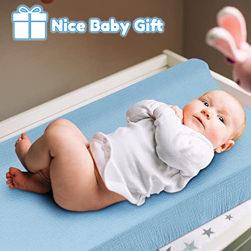 4 Paket Muslin Değişen koruyucu örtü Erkek Kız için 16x32 İnç bebek bezi değiştirme minderi Kapak Nefes Muslin bebek