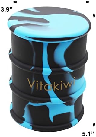 vitakiwi 500ml Büyük Balmumu Silikon Kaplar yapışmaz Yağ Kavanoz Varil Şekli Çok Kullanımlı (10)