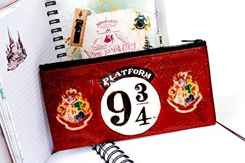 CON * QUEST Conquest Dergileri Harry Potter Platformu 9 3/4 Kalem Kutusu, 8,5 x 4,5, Sağlam Fermuar Kapatma, Geri