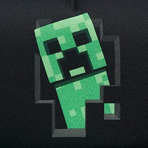 Minecraft Erkek Sarmaşık Yüz Şapka - Siyah ve Yeşil Gençlik Snap Back Şapka