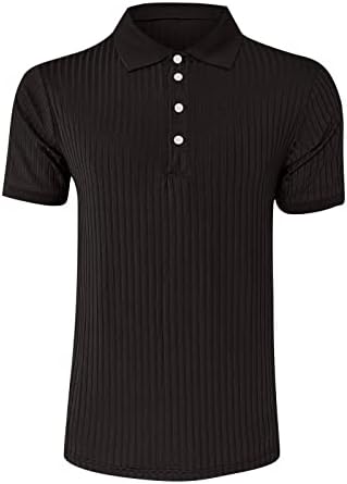 ayaso polo gömlekler Erkekler için, erkek Kısa Kollu Buz İpek Casual Slim Fit Gömlek Düz Renk T Shirt Hafif Tees Tops