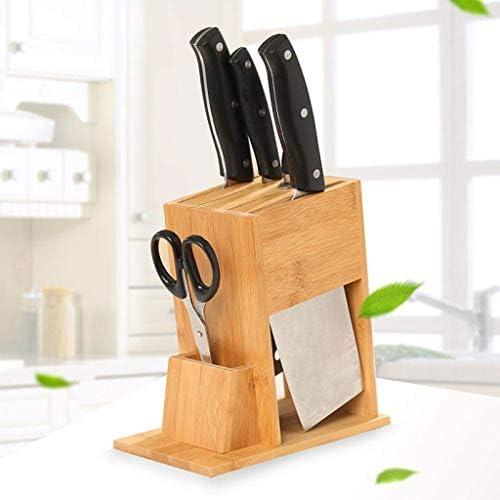 LLRYN Bambu Bıçak Tutucu Ev Mutfak Aracı Raf Raf Depolama Rafı Mutfak Bıçağı Rafı