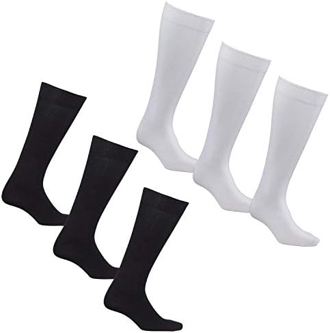 Şekersiz Sox ile Erkekler için Diyabetik Çoraplar-Dolaşımı ve Konforu En Üst Düzeye Çıkarın OTC-6 Çift (10-13, Siyah