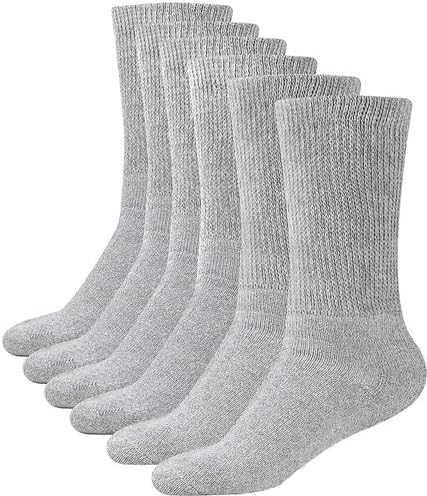 2-12 Pairs Premium kadın Renkli Yumuşak Nefes Pamuk Mürettebat Çorap, Bağlayıcı Olmayan ve Konfor Diyabetik Çorap