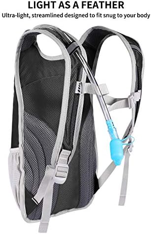 Hidrasyon paketi, 2L hidrasyon kesesi ile hidrasyon sırt çantası Koşu yürüyüş sürme kamp bisiklet tırmanma için hafif