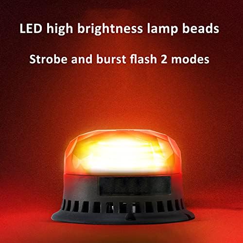 Strobe Siren ışığı LED Beacon Uyarı ışığı Ayarlanabilir 9 Tonlu Korna Yanıp Sönen ışıklar 120dB IP69K Kamyon, Forklift,