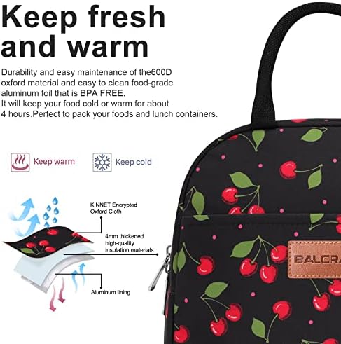 BALORAY Öğle Yemeği Çantası Kadın Erkek Yalıtımlı yemek kabı Yetişkin için Yeniden Kullanılabilir yemek taşıma çantası