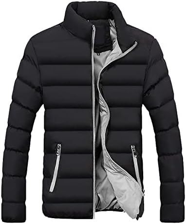 Erkek mont ve ceketler artı boyutu kış fermuar aşağı sıcak ceket Packable ışık ceket spor ceketler erkekler için