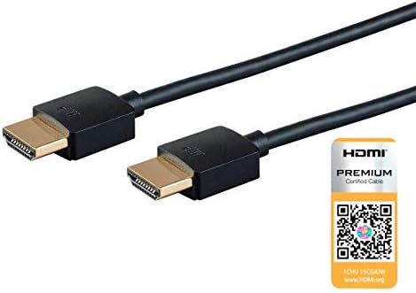 Monoprice 114196 HDMI Yüksek Hızlı Aktif Kablo - 15 Feet-Siyah ve 124188 Yüksek Hızlı HDMI Kablosu - 8 Feet - Siyah