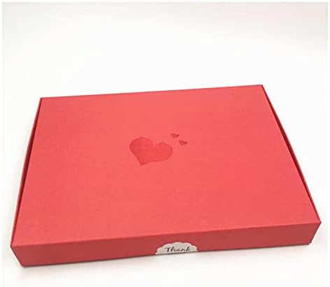 SHUKELE LPHZ919 20 adet/grup DIY Sıcak Damgalama Kalp Kraft kağıt kutuları Pizza Şeker Ambalaj Kabı Kağıt kutuları
