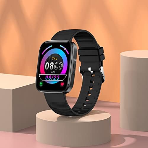 Byıkun Erkekler Kadınlar için Akıllı Saatler, 1.69 inç HD Renkli Ekran Açık Spor Spor İzle, iPhone Android için Etkinlik