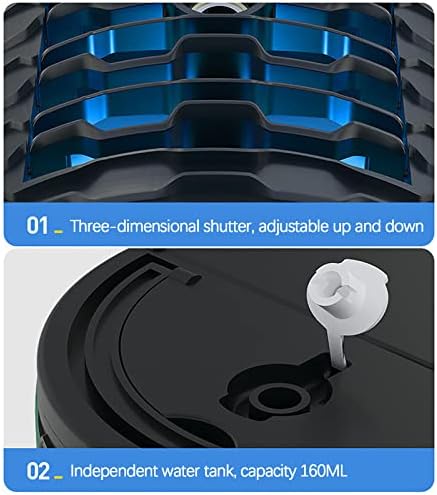 Taşınabilir Ac Klima, Masaüstü Soğutucu Fan Mini Kıvırma Fanı Taşınabilir Mini Soğutucu USB Klima Fanı Masa Üstü Su