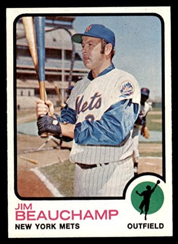 1973 Topps 137 Jim Beauchamp New York Mets (Beyzbol Kartı) NM / MT Mets