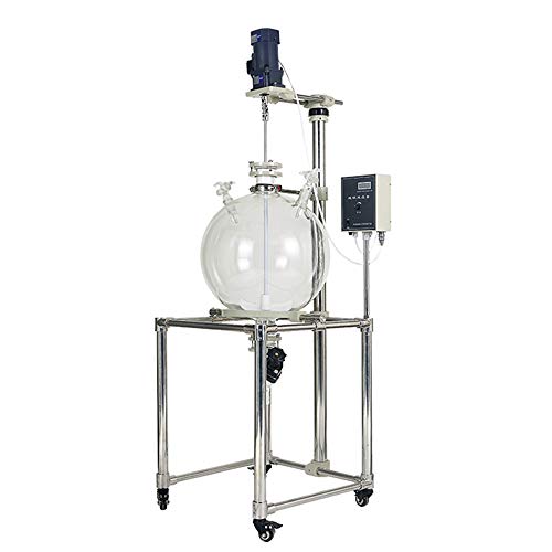 MXBAOHENG 10L Laboratuvar Cam Çıkarıcı Sıvı Sıvı Çıkarma Ekipmanları Su ve Yağ Ayırma 220 V/110 V 0 ~ 600RPM (220V