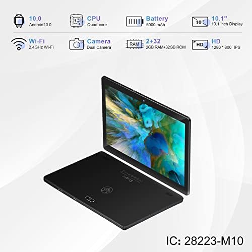 qunyıCO Android Y10 Tablet 10 inç ve Çocuk Tableti Mavi 2 + 32GB