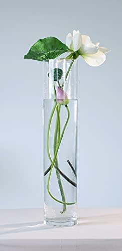 FUAYE 2300129 Kırılmaz Vazo, Çiçek Tabanı, Polikarbonat Şık, Yükseklik 5,9 inç (15 cm), Genişlik 4,7 inç (12 cm),