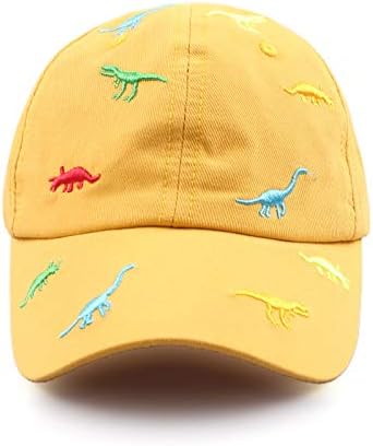JANGANNSA Dinozor Erkek Kız Kapaklar Nakış Bebek Beyzbol Kapaklar Pamuk Bebek Yürüyor Çocuk Şapka İlkbahar Yaz Sonbahar