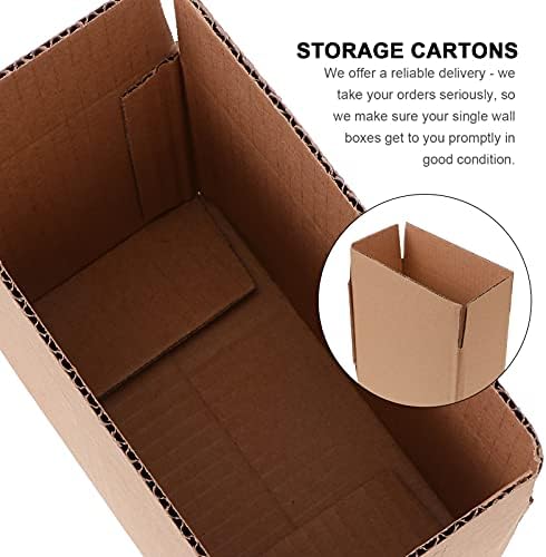 Zerodeko 20 Adet Geri Dönüşümlü Dayanıklı Yeniden Kullanılabilir Pratik Taşınabilir Ambalaj Kutuları Karton Kutular