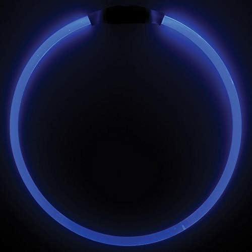 MPP Nite Howl Light Up Köpek Tasmaları Gece Güvenliği Glow Flaş 12 - 27 Renk Seç (Mavi)