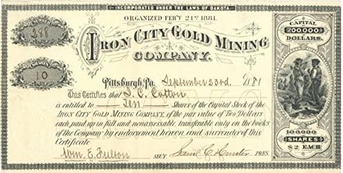 Demir Şehir Altın Madenciliği A. Ş. - Stok Sertifikası