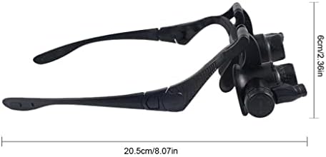 YTYZC 4 büyütme büyüteç gözlük dürbün Lens ile 2 ışıkları kulaklık büyüteç onarım mikro oyma