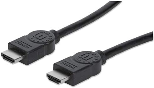 Manhattan 4K Ethernet ile yüksek hızlı HDMI Kablosu – 10ft - 4k 30hz, 1080p, 10.2 Gbps, ARC, HEC, 3D Video – Ömür