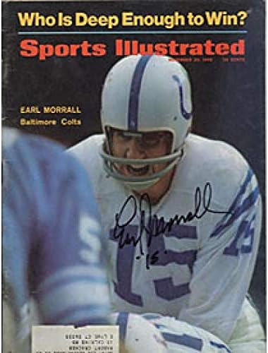 Earl Morrall İmzalı / İmzalı 25 Kasım 1968 Sports Illustrated Dergisi-İmzalı NFL Dergileri