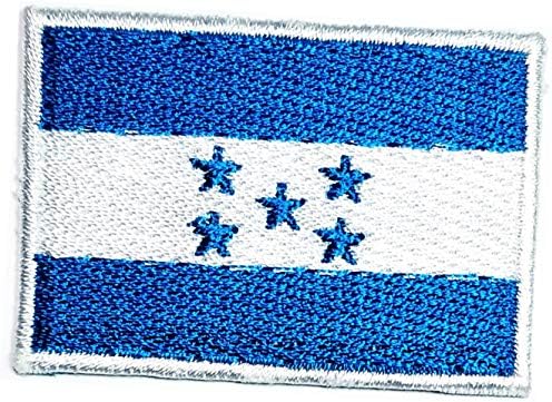 Honduras Bayrağı İşlemeli Yama Boyutu Mini 1. 2X1.7 inç. Honduras Ulusal Ülke Bayrağı Demir On Aplike Yama Giysi Ceket