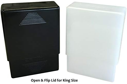 King & 100s için Ezilmeye Dayanıklı Plastik 2 Parça Sigara Kutusu (1, Mavi)