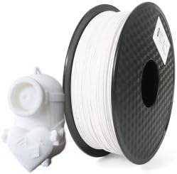 HELLO3D 3D Yazıcı Filament, Beyaz PLA Filament 1.75 mm, Boyutsal Doğruluk + / -0.05 mm, Fit En FDM 3D Baskı, vakum