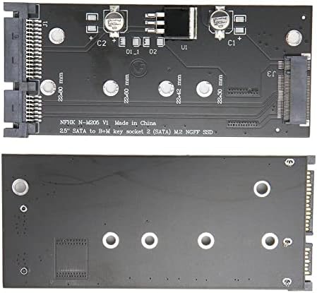 latulipo [Uygun Sistem Yükseltmesi için Yükseltilmiş SATA M. 2 SSD Adaptör Kartı-2242/2280 M. 2 SSD Desteği ile Kararlı
