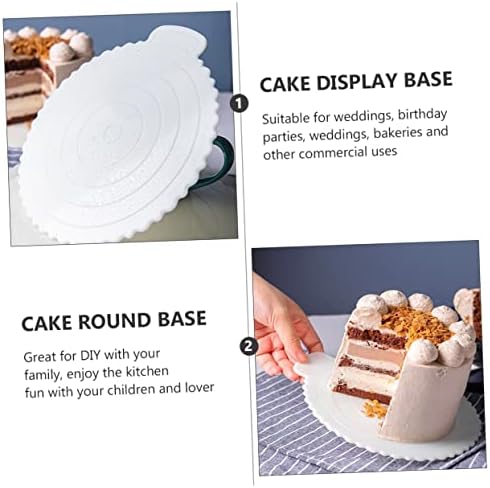 Abaodam 2 adet Kek Taban Paletleri Kek Tepsisi Düğün Kek Tabakları Kek Yuvarlak Tepsi Kullanımlık Kek Panoları Doğum